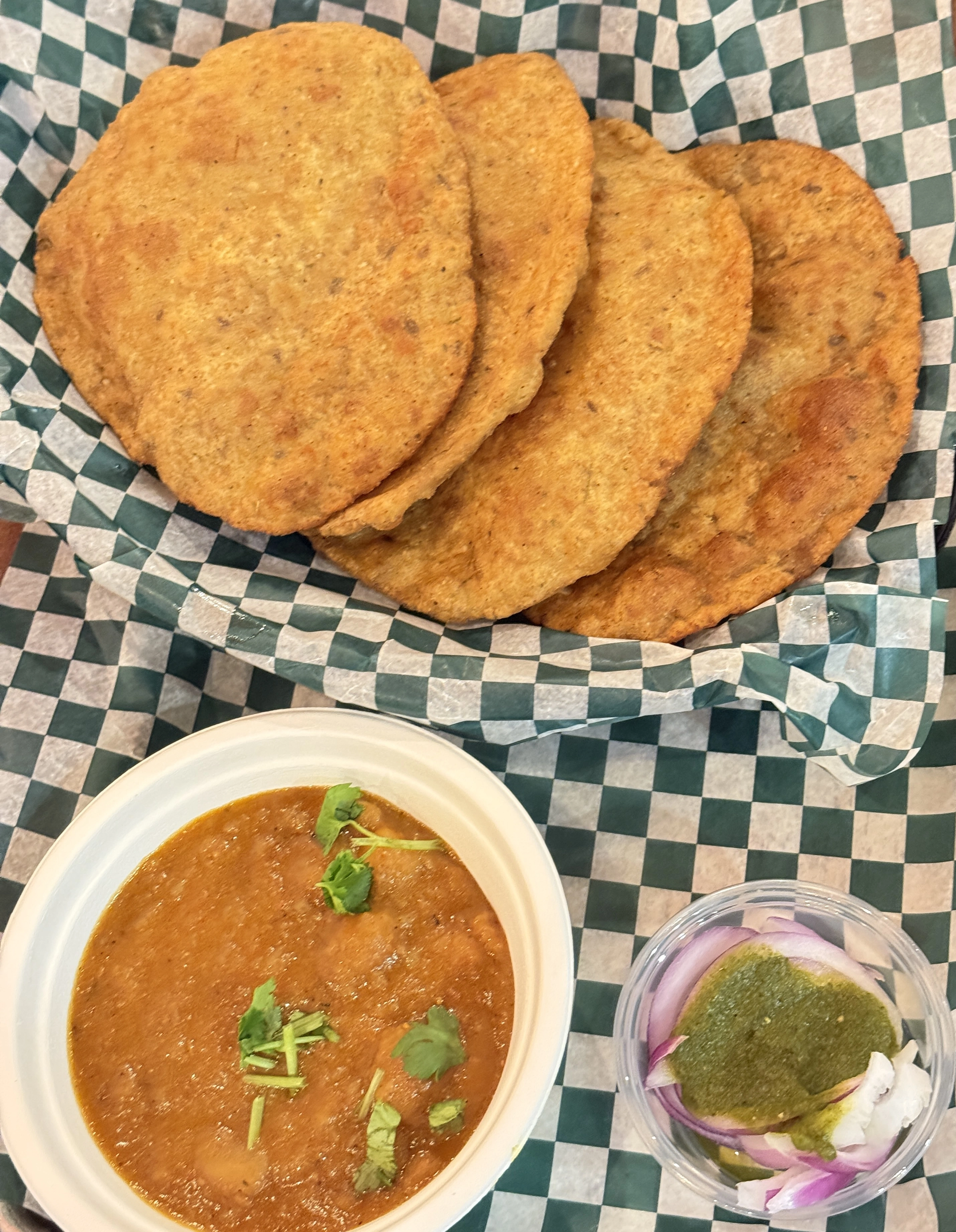 Chole Bhature at Delhi Cafe in Edmonton, AB